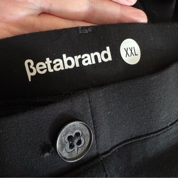 Betabrand Black Ponte Pull On Stretch Pants Office Travel Comfort NEW Size XXL - Picture 10 of 14